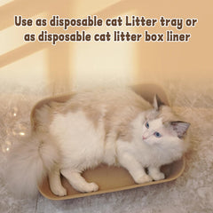 YCSKJK disposable cat litter box stackable design saves space