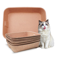 YCSKJK disposable cat litter box sturdy structure for mess-free use