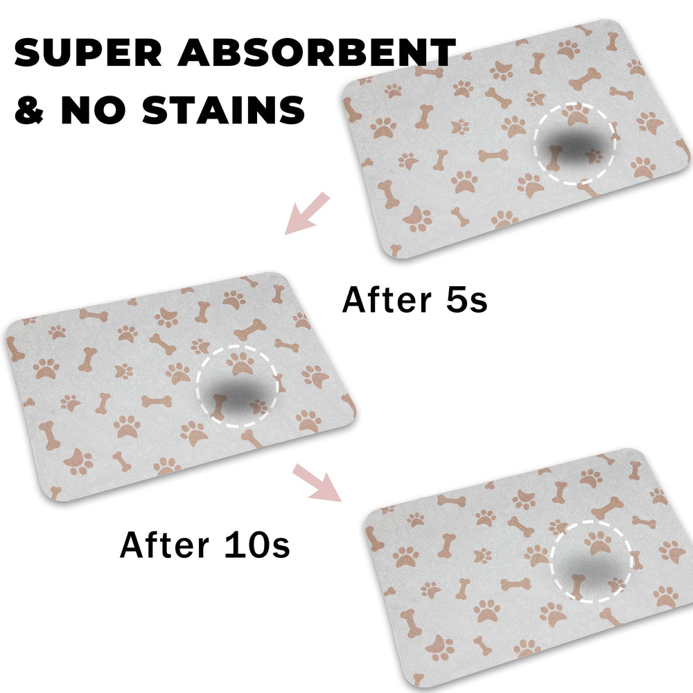 YCT durable mat with a stylish pattern to brighten the feeding area.