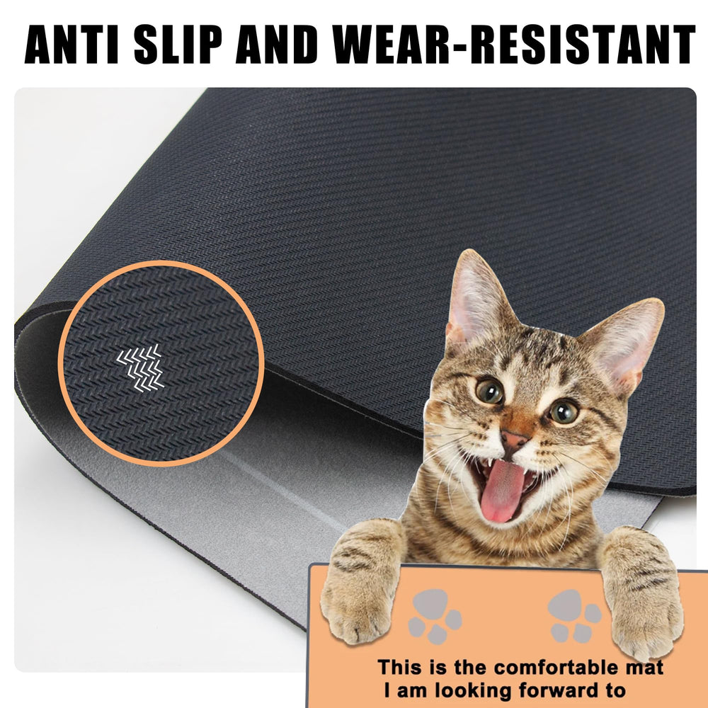 YCT Cat Pet Food Mat durable design with beige pattern for daily use.