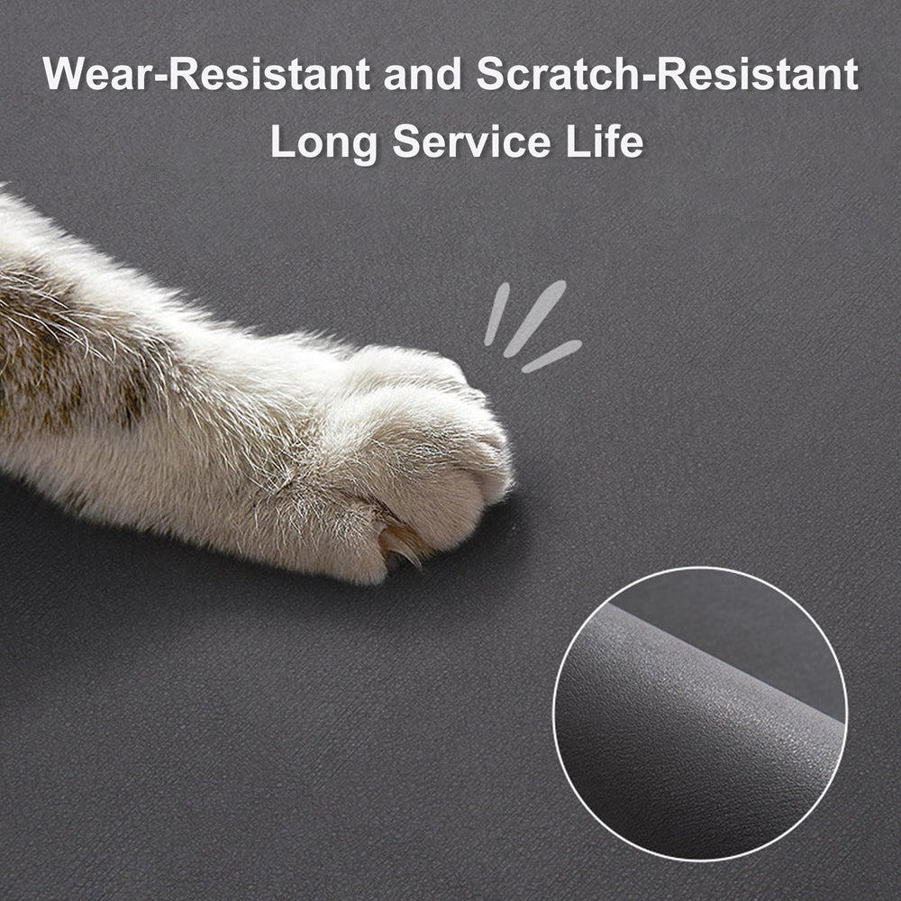 YCT Pet Food Mat absorbs spills to protect floors and reduce mess.