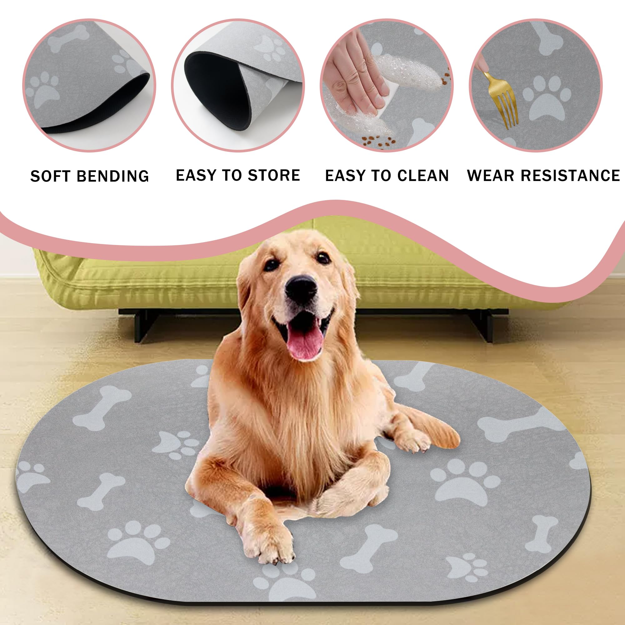 YCT Anti-leak backing prevents floor spills under bowls