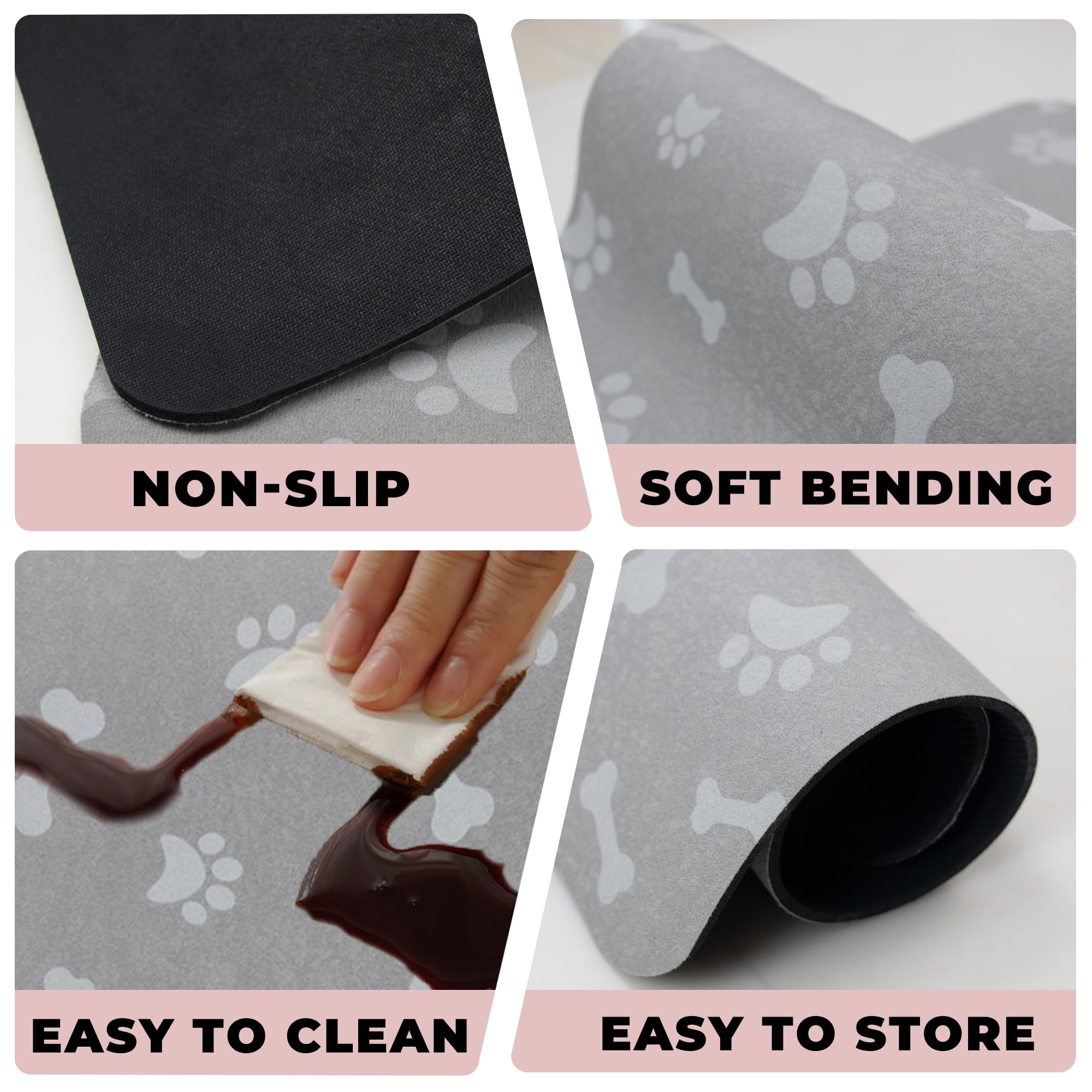 YCT pet mat easy-clean design that rolls for storage