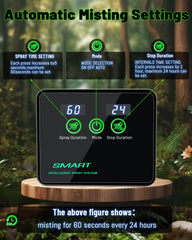 Ycxydr Reptile Mister LED display and timer enable precise scheduling