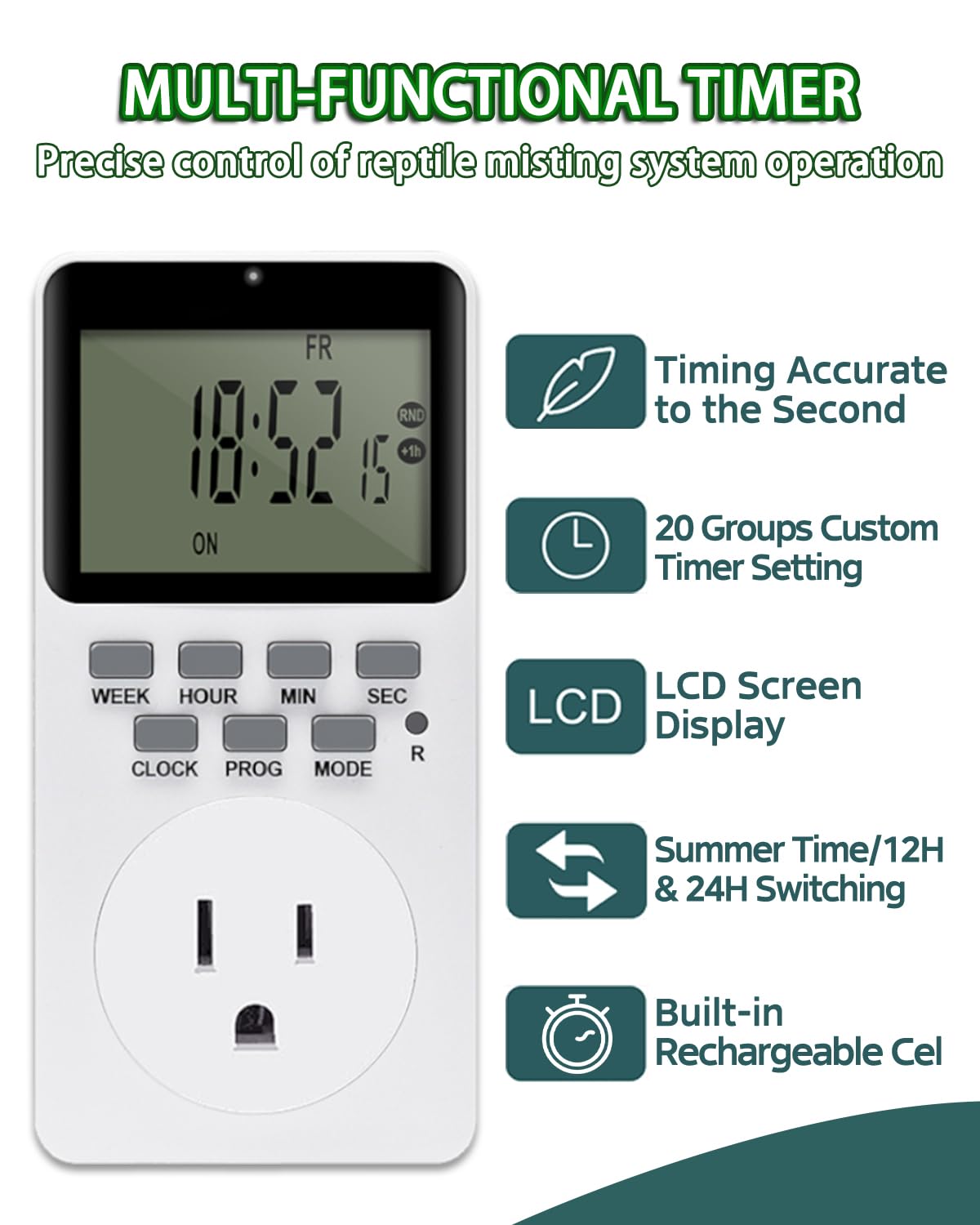 Ycxydr reptile mister system assembly kit for DIY terrarium setup