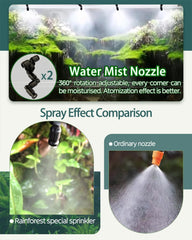 Ycxydr reptile mister system nozzles with 360 degree spray coverage