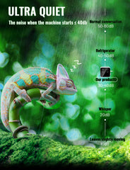 Ycxydr Reptile Misting System in quiet operation for nocturnal pets