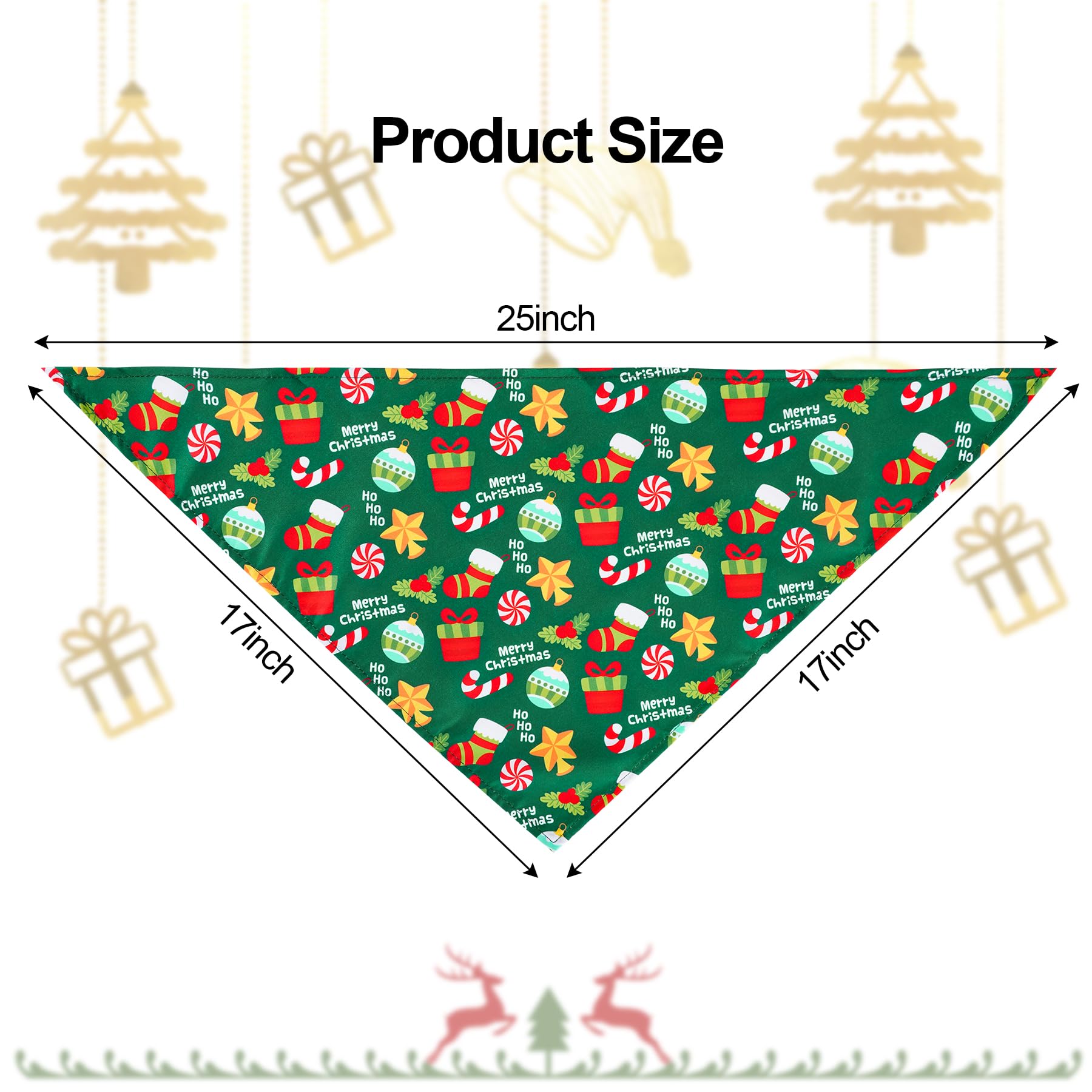 yeabwps triangle dog scarf snowflake pattern ideal for cute holiday outfits.
