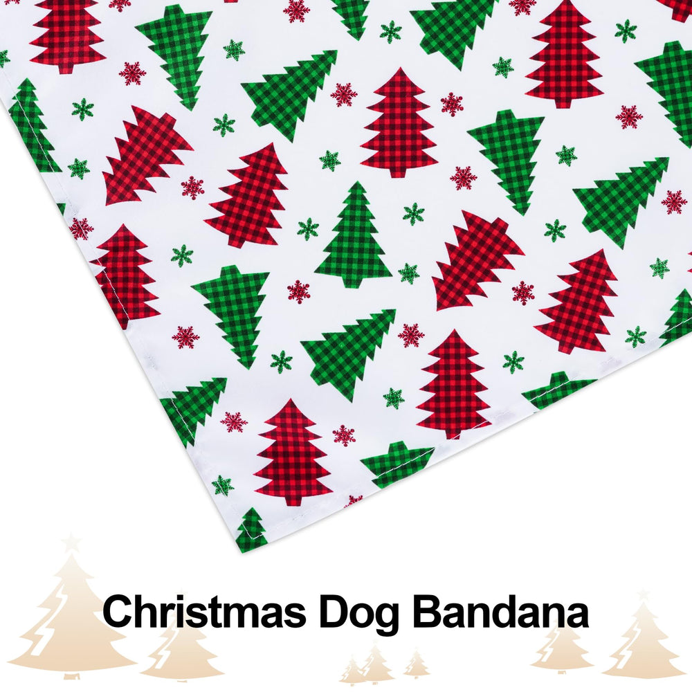 yeabwps triangle dog scarf tree pattern perfect for festive gatherings.