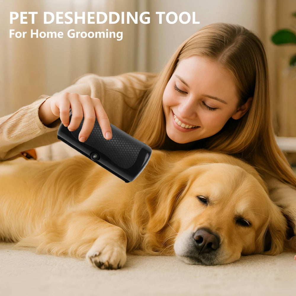 YEAHGO Deshedding Brush multi-pet-use suitable for dogs and cats.
