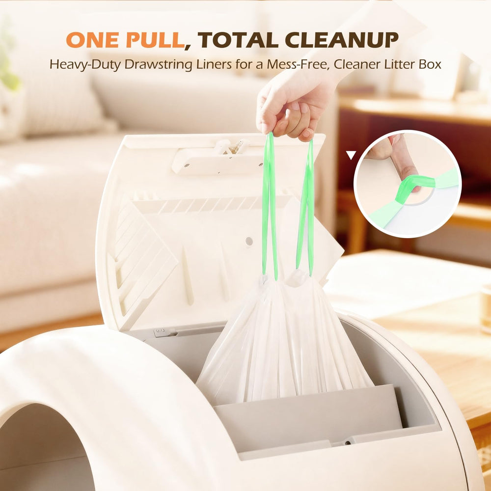 YEAHGO heavy-duty 3mil liner offers puncture resistance for heavy waste.