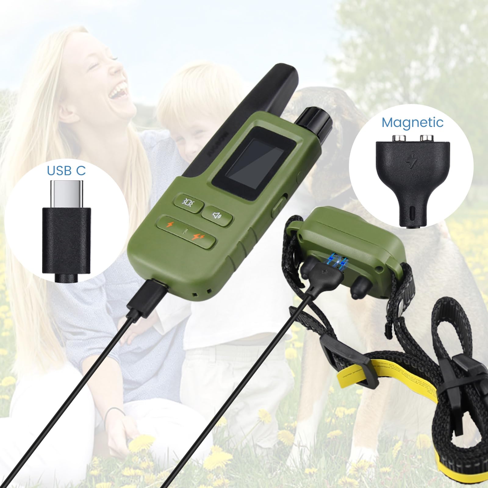 YEAOI 2-pack charger cables support simultaneous charging for multiple compatible collars