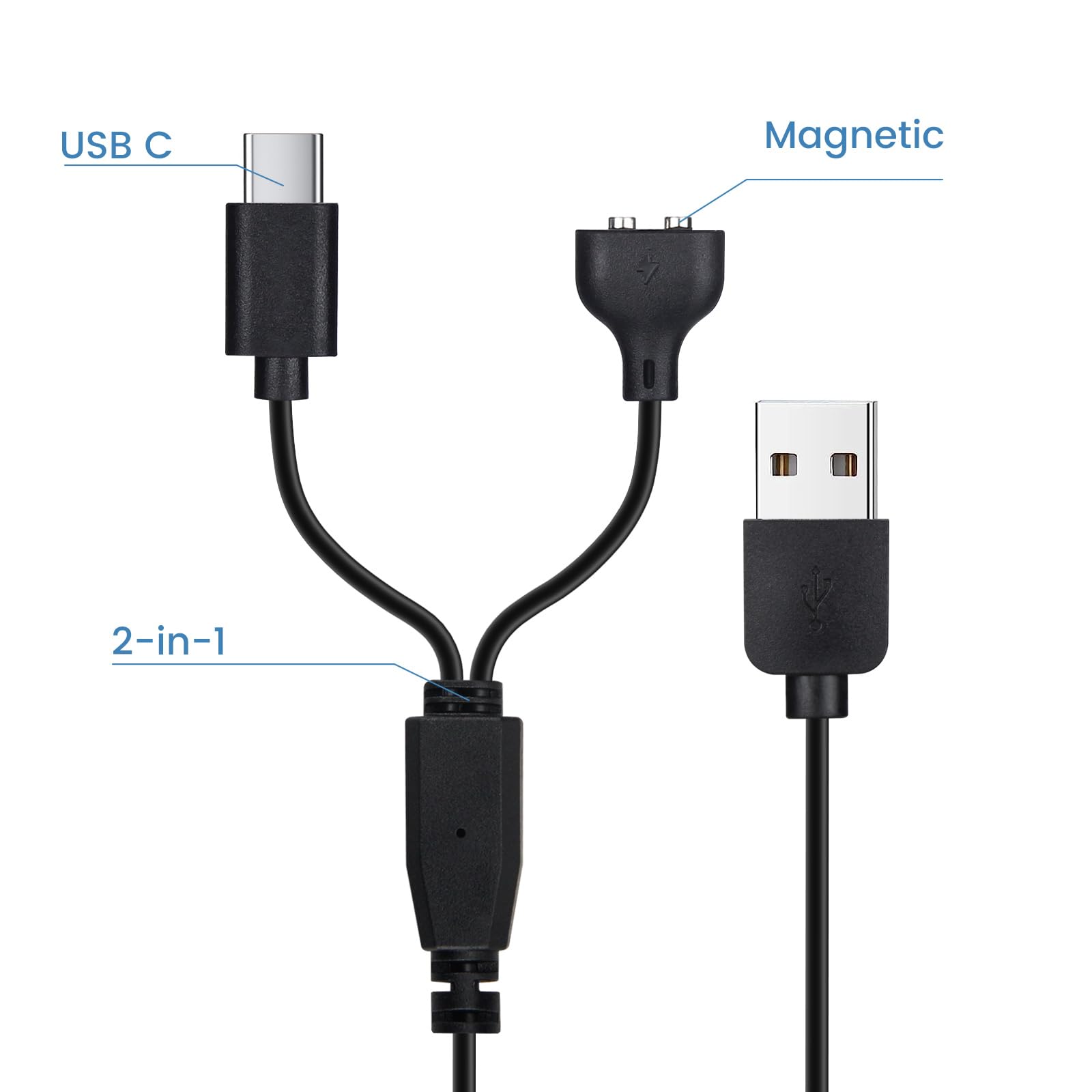 YEAOI 3ft charging cable length shown for home and outdoor use.