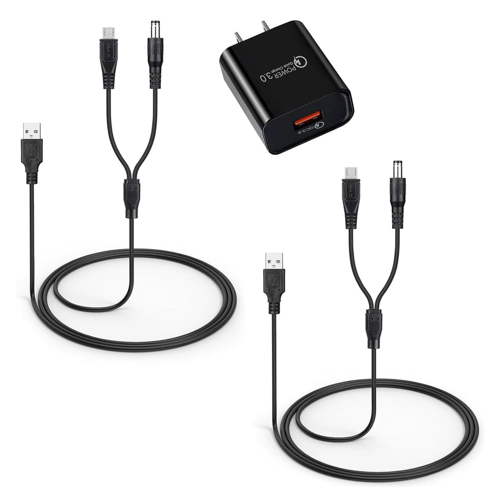 YEAOI bousnic charger cable front view enables easy simultaneous charging.