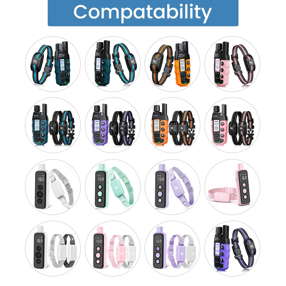 YEAOI dog collar and remote with USB charger cable ready for convenient charging.