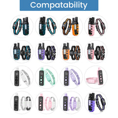 YEAOI dog collar and remote with USB charger cable ready for convenient charging.
