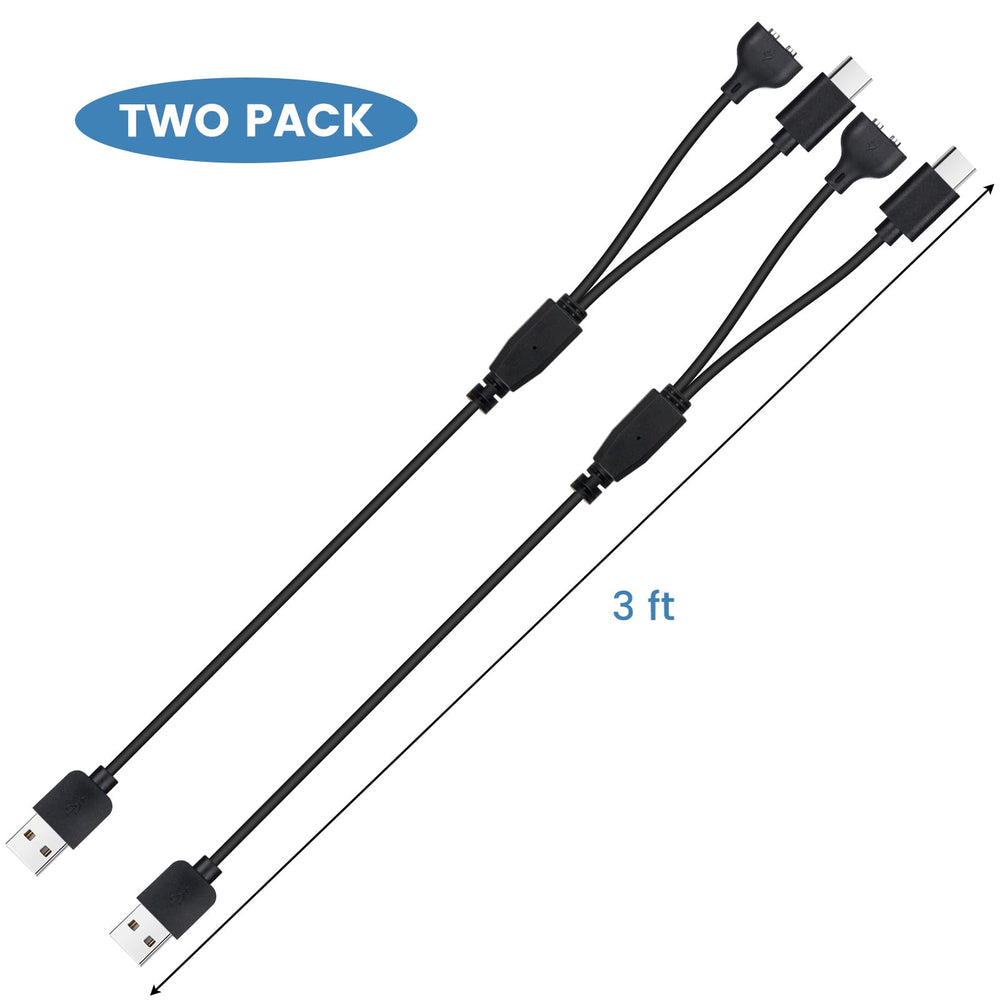 YEAOI included two charging cables pack for replacements.