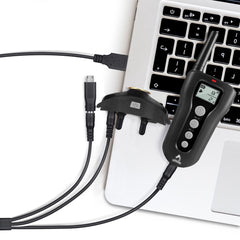 YEAOI shock collar charger Paipaitek Micro-USB view highlights 4-in-1 versatility