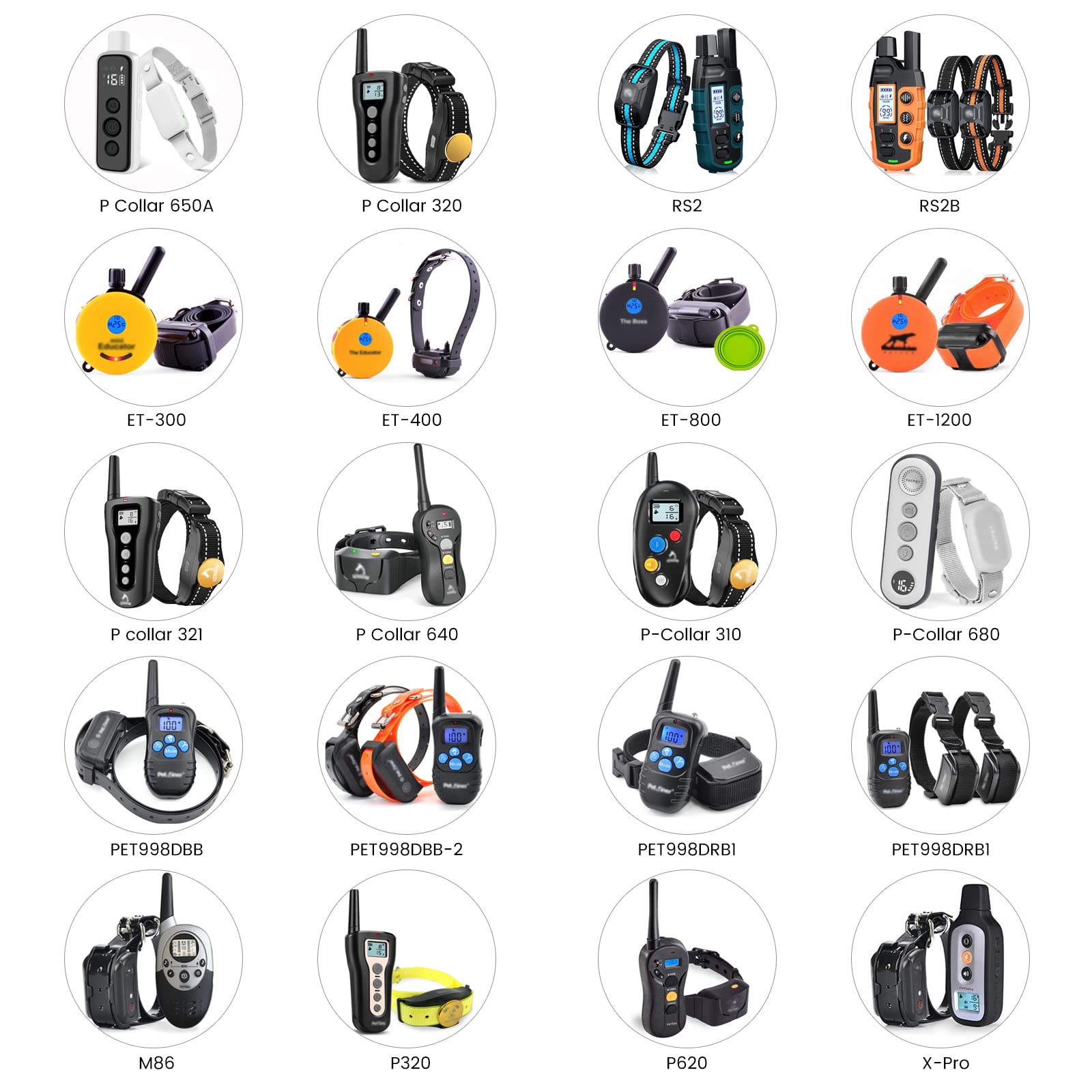 YEAOI shock collar charger PET998DB flexible-cord angle supports convenient charging