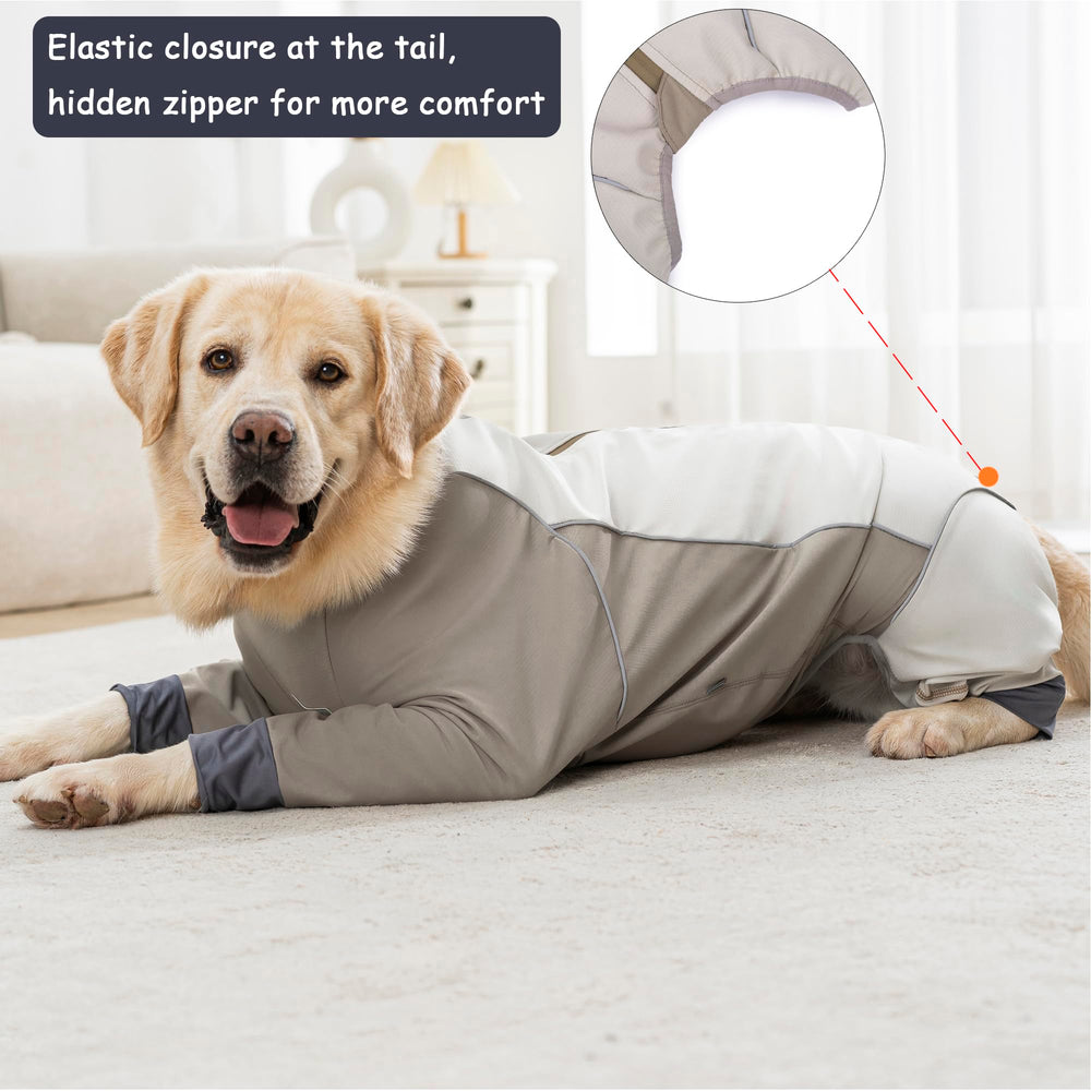 Yeapeeto dog full-coverage snowsuit ideal for snow and ice conditions