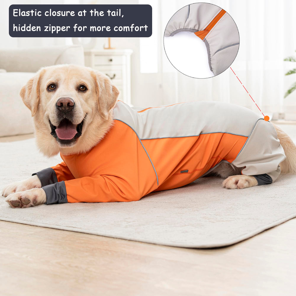 Yeapeeto dog winter coat reflective strips boost visibility in low light