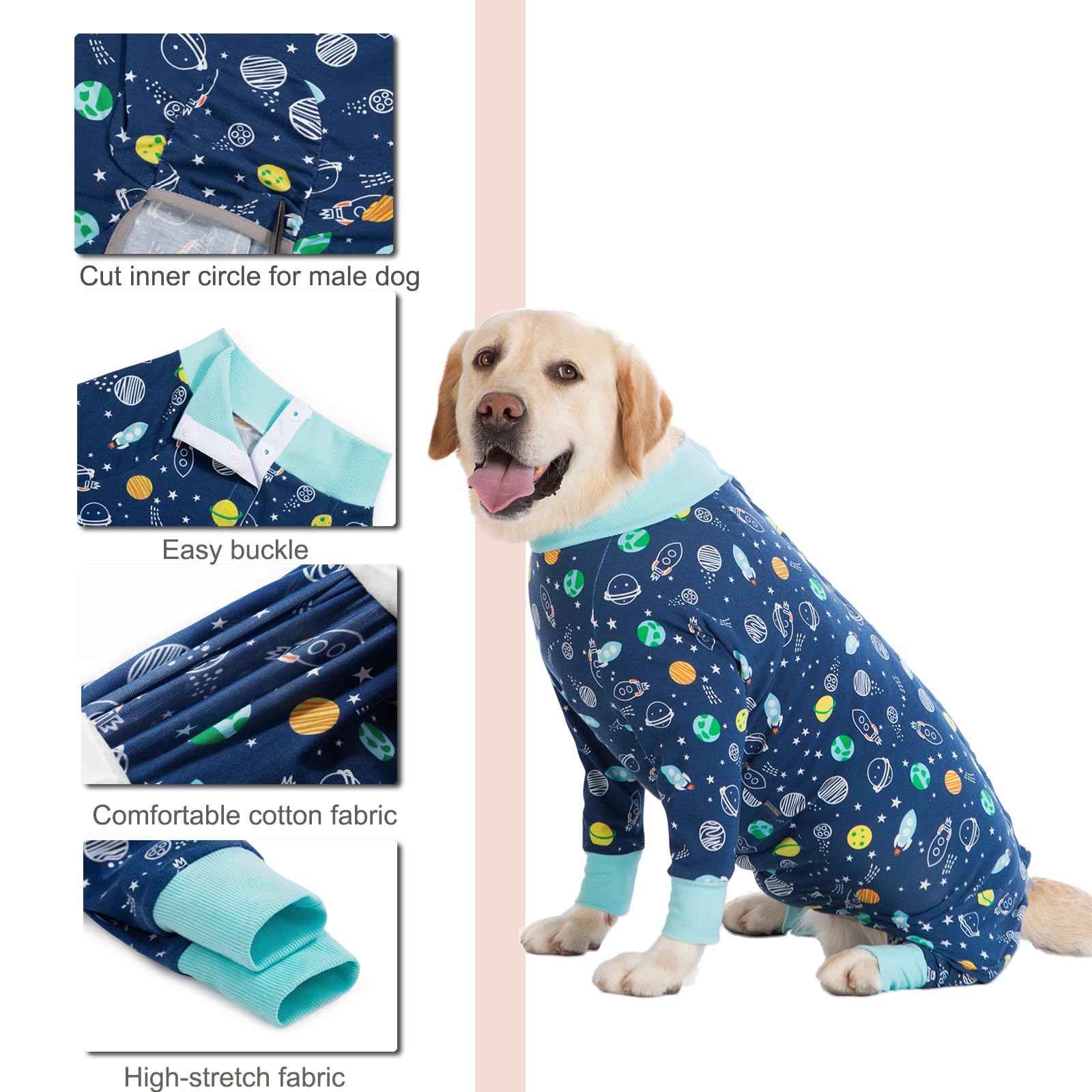 Yeapeeto Recovery Suit belly-cut easy-pee dog, enabling quick bathroom access.