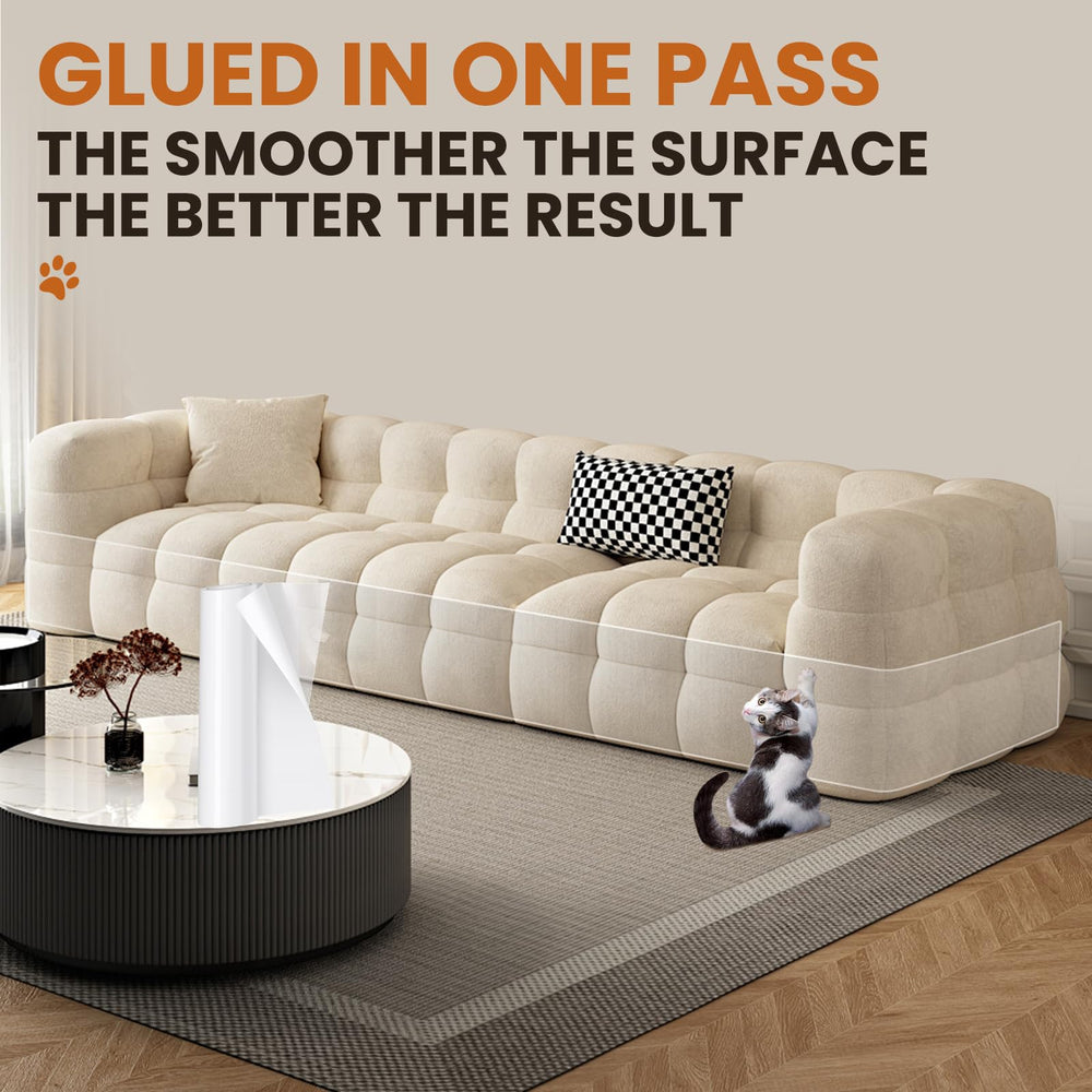 yeatem adhesive cat-scratch protector during installation enables quick setup