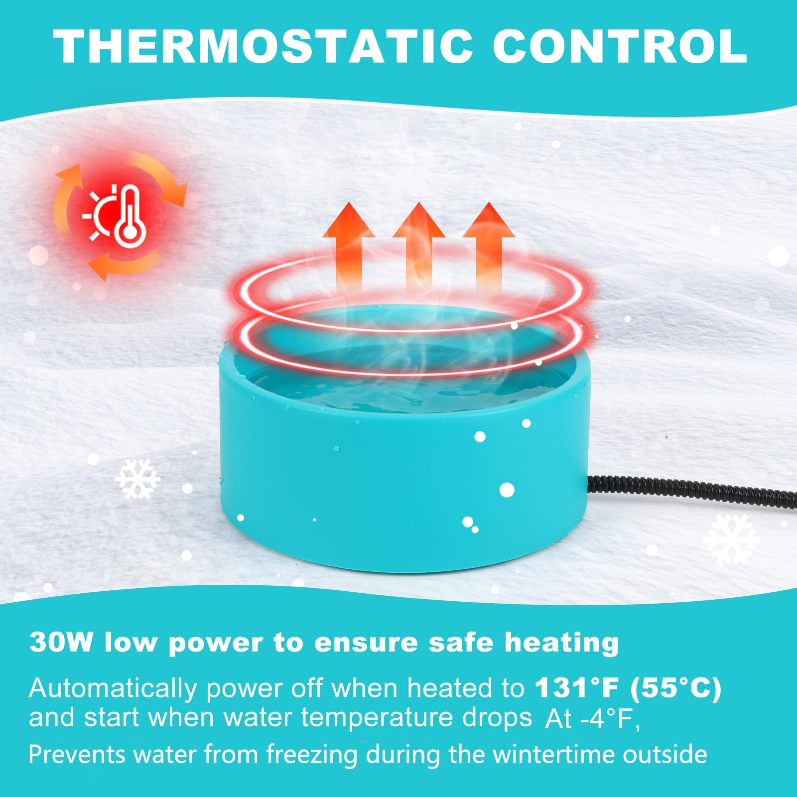 Yeatruojeet steel-wrapped cord safety feature prevents bites and weather damage.