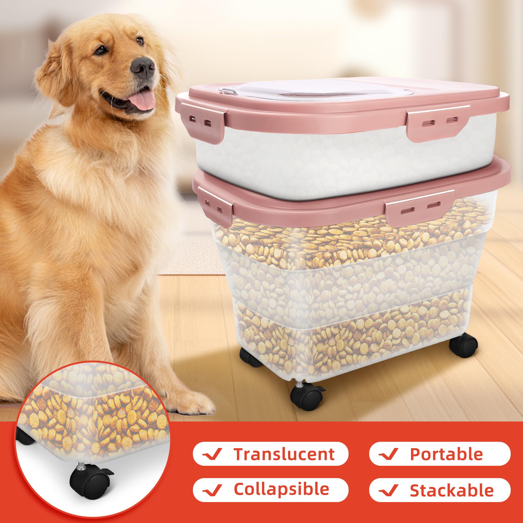 YECERCAN collapsible bin folded compact storage for space-saving organization.