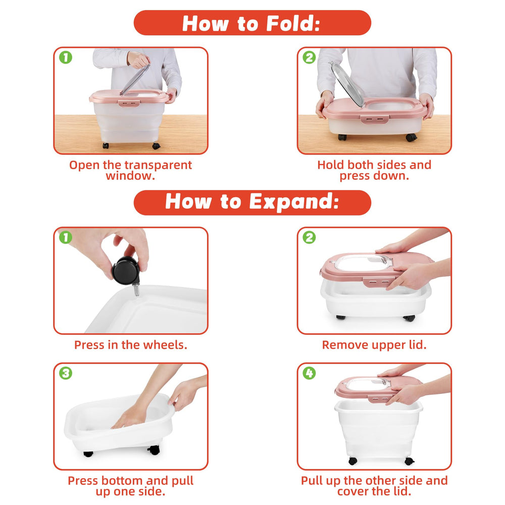 YECERCAN includes measuring cup and scoop with markings for precise portions.
