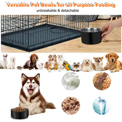 YECERCAN removable dog bowls for easy cleaning and reusability