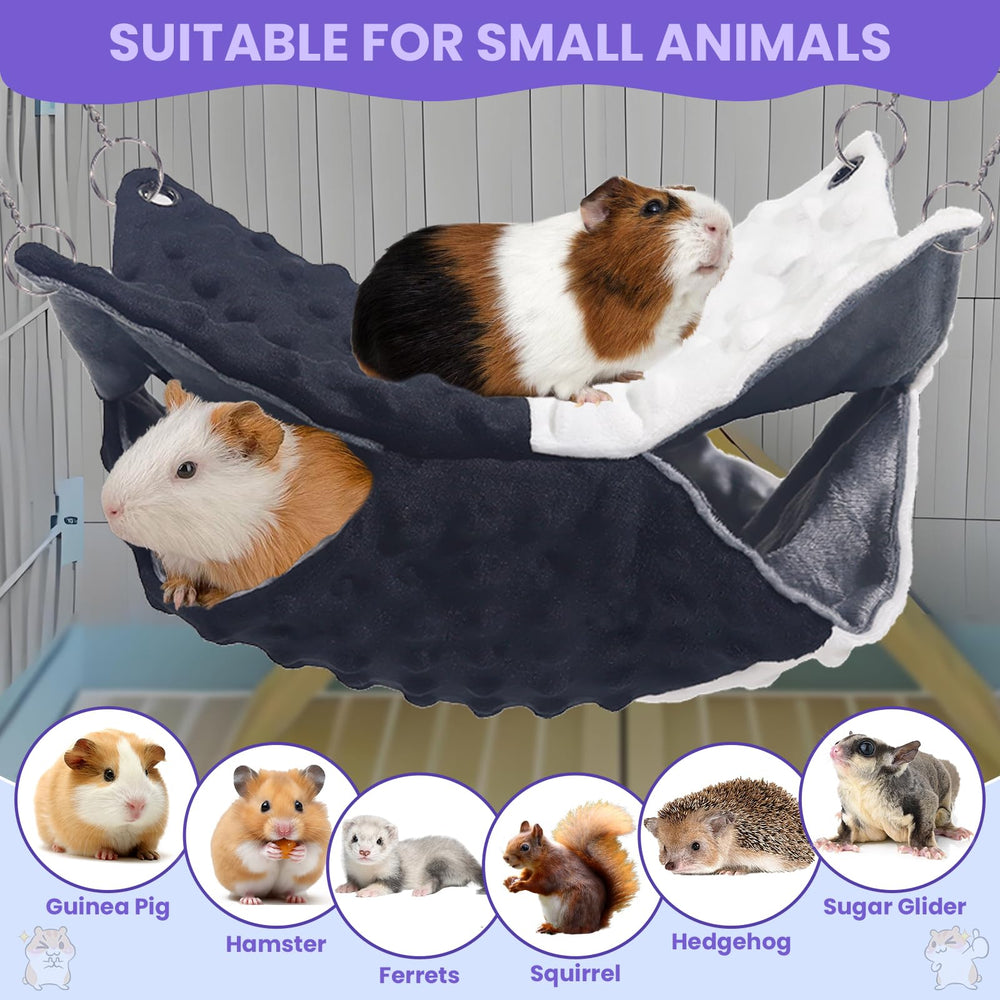 YedsIntu 11x11-inches hammock fits various small animals for resting.