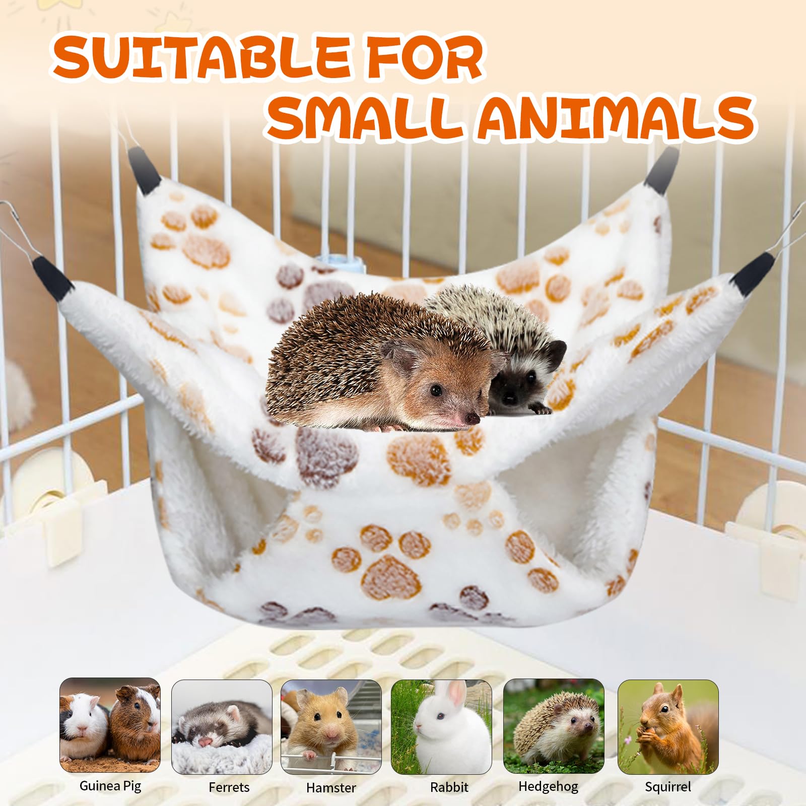 YedsIntu Guinea Pig Hammock easy to assemble and hang.