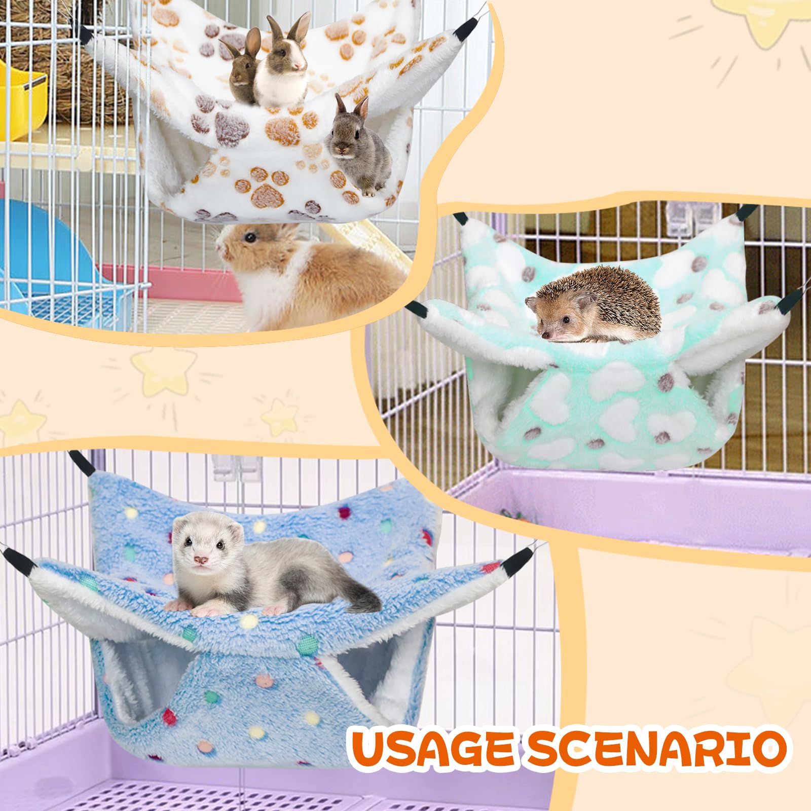YedsIntu Guinea Pig Hammock versatile use for climbing and lounging.
