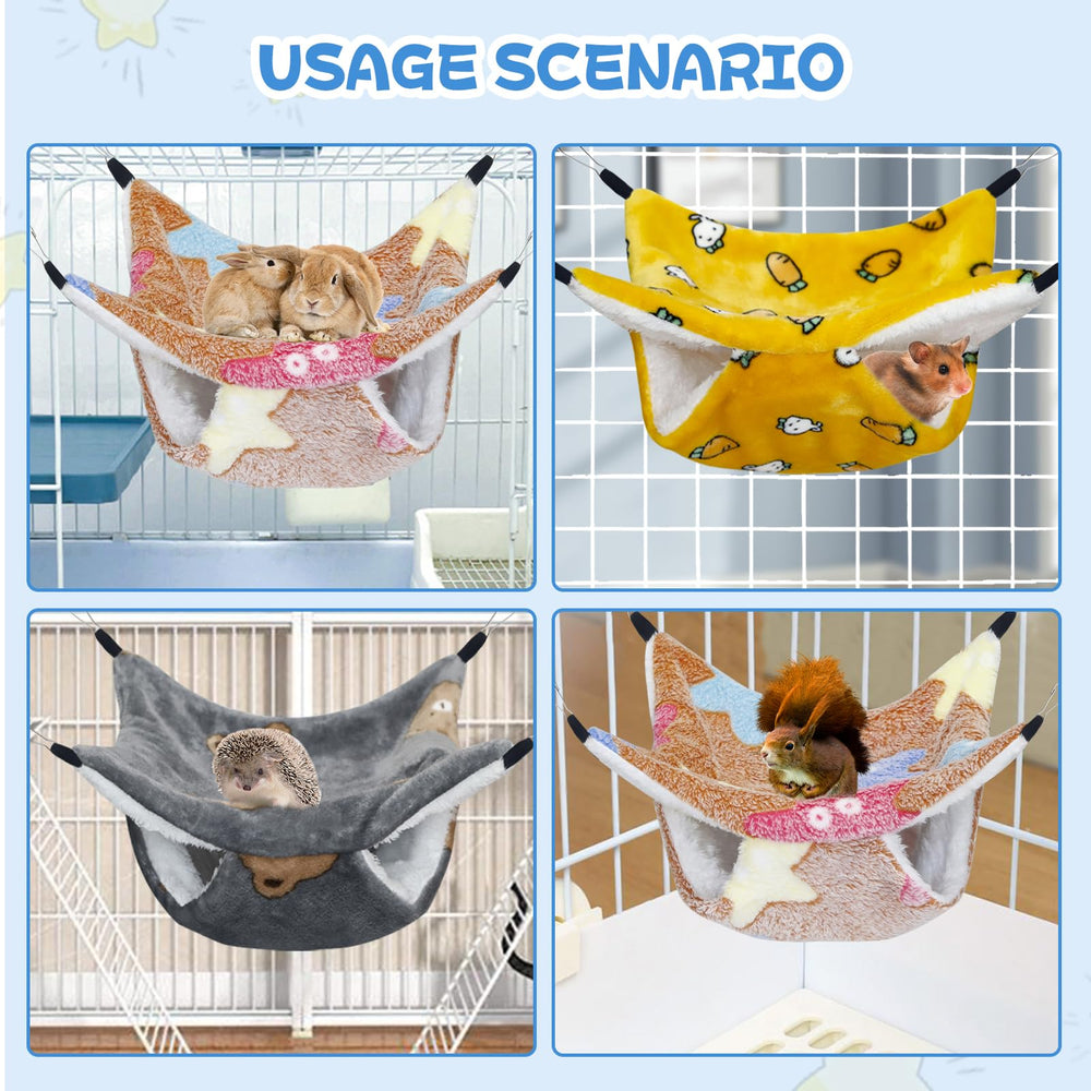 YedsIntu 3-pack hammocks packaging showing versatile small animal accessories.