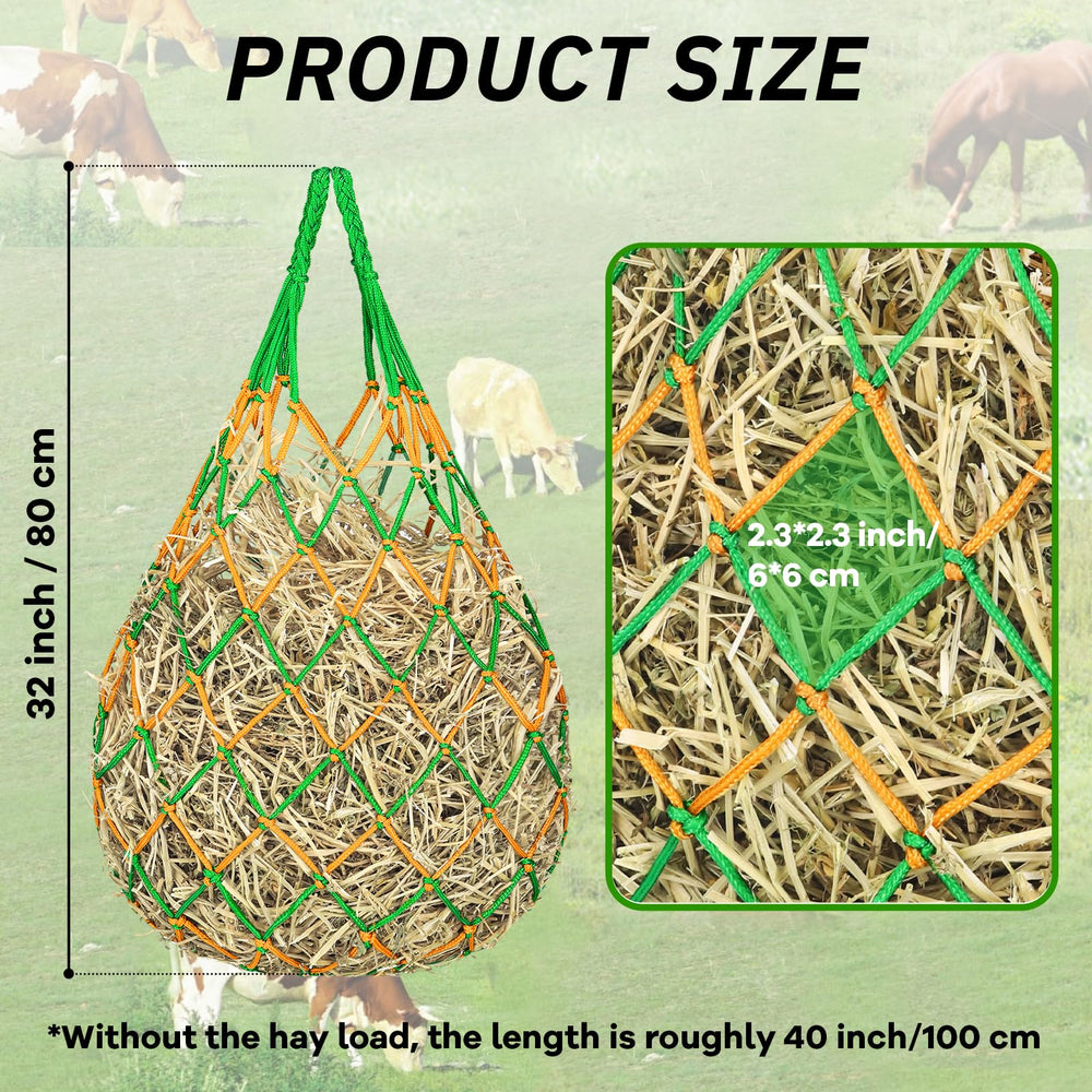 YedsIntu hay bag hanging in stable for easy daily feeding