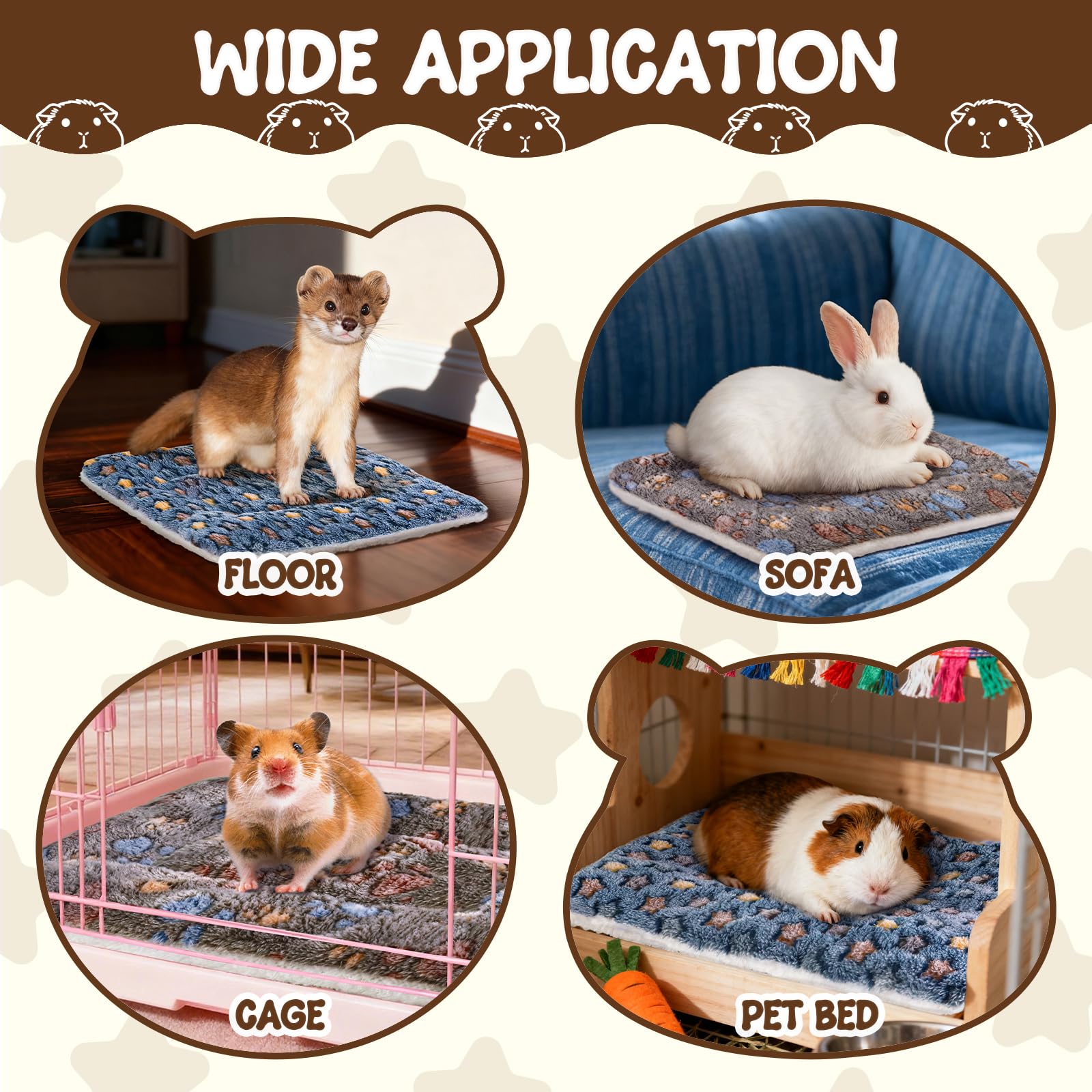 YedsIntu pet bed in cage for calm resting and play