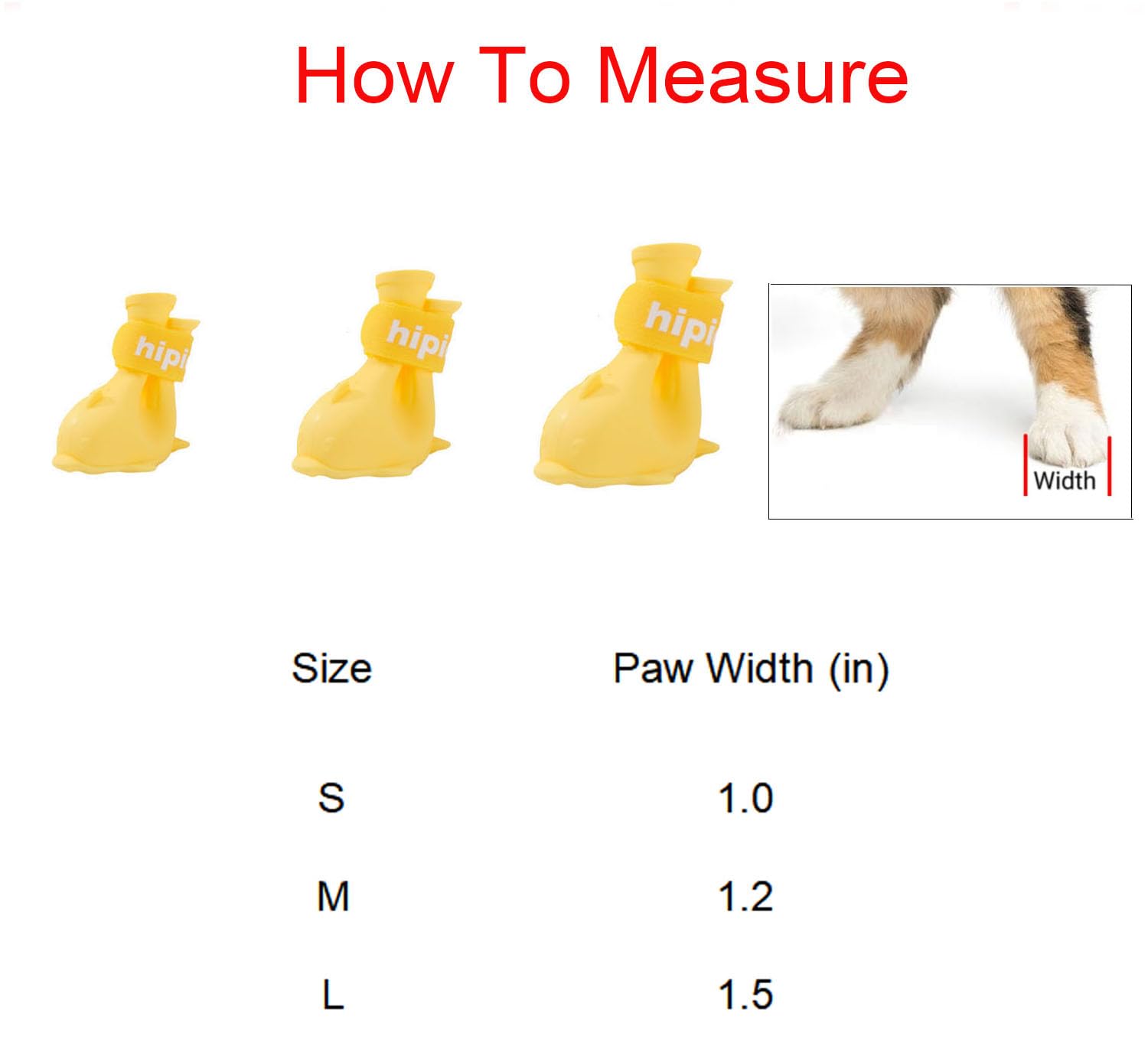 yeduzyn waterproof dog boots closeup in yellow highlight waterproof paw protection
