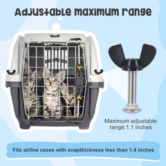 YeeBeny replacement screws assembled on kennel for secure setup