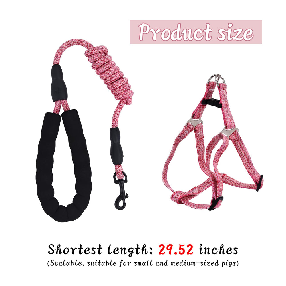 YeeBeny mini pig harness middle connecting bag for secure length fix.