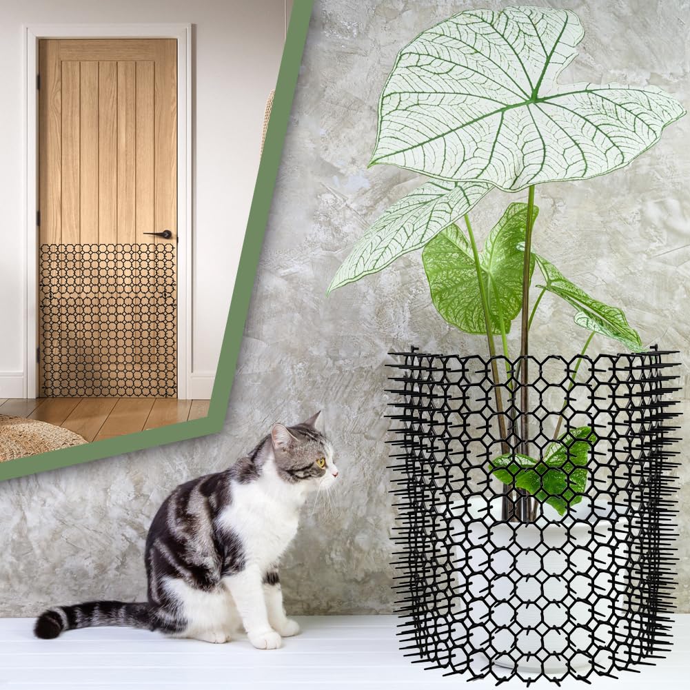 YeeLok Scat Mat outdoor-patio anchors deters animals, keeping yard spaces off-limits.