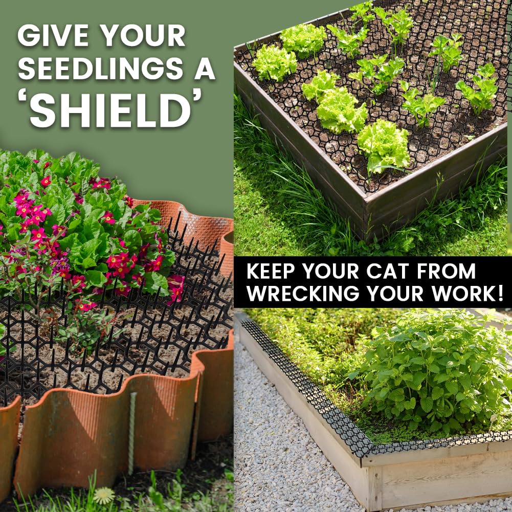 YeeLok Scat Mat washable-reusable offers sustainable, chemical-free pet deterrence that lasts seasons.