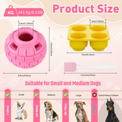 YEENER dog puzzle ball use session shows interactive enrichment during mealtime.