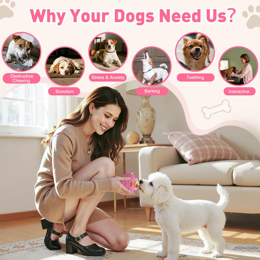 YEENER durable rubber dog ball closeup emphasizes non-toxic, chew-friendly material.