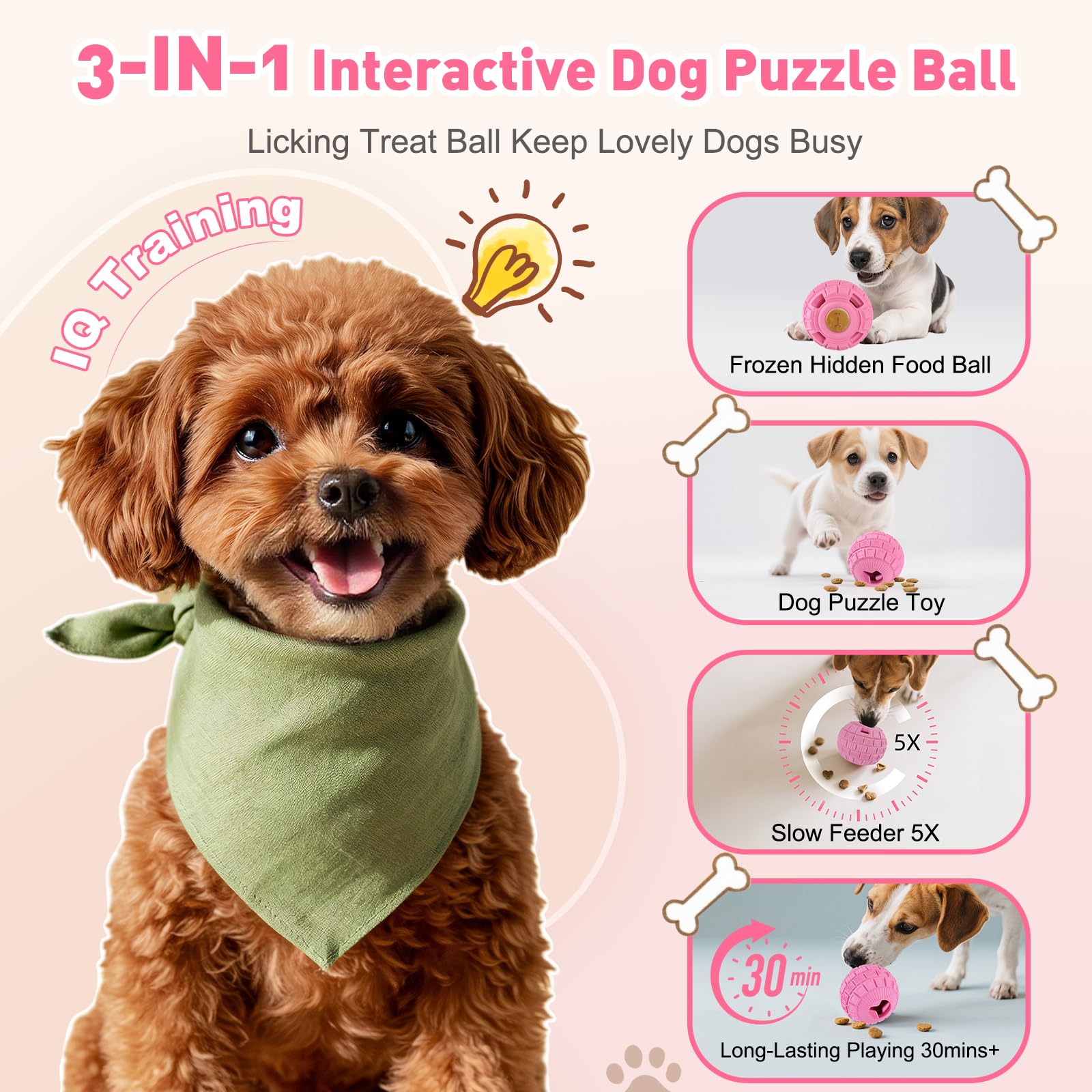 YEENER ice tray for frozen treats highlights DIY flavor options for dogs.