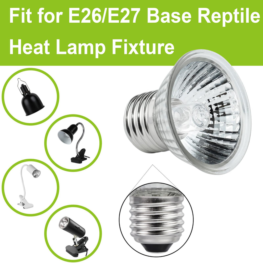 YEGRUEB 75W bulb in a reptile cage delivering warmth and light for basking.