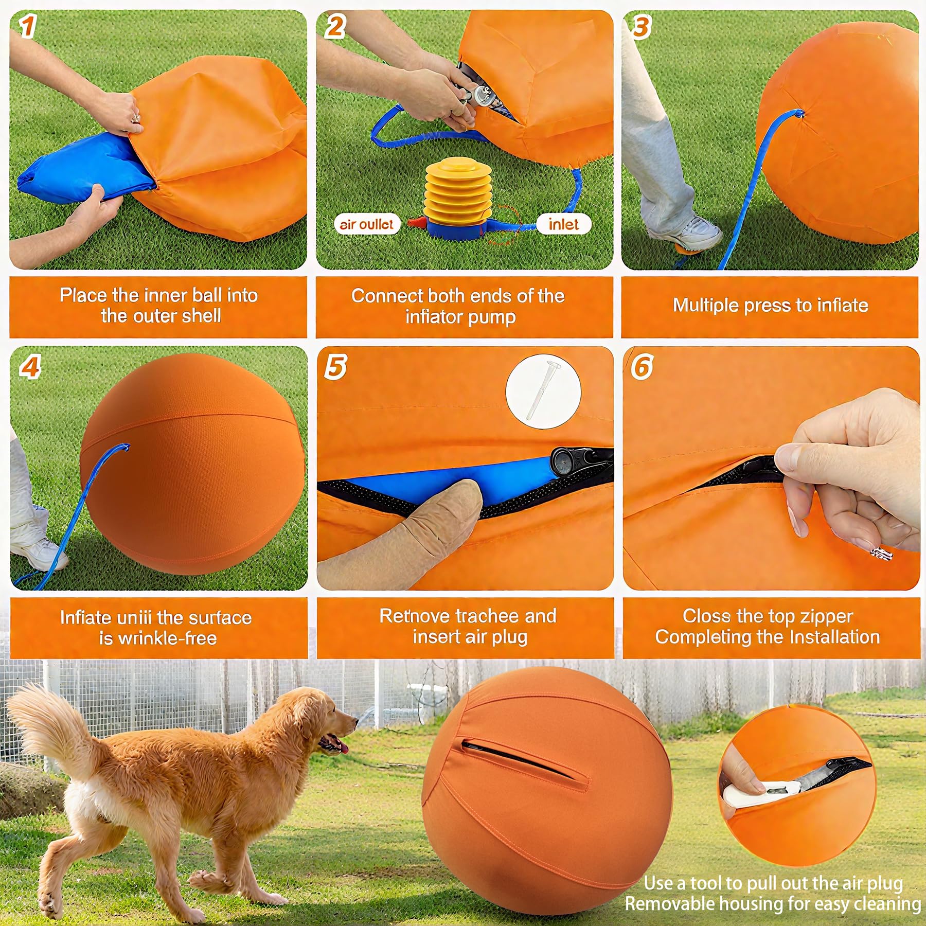 YEHALEANS removable machine-washable cover makes cleanup quick after muddy sessions.
