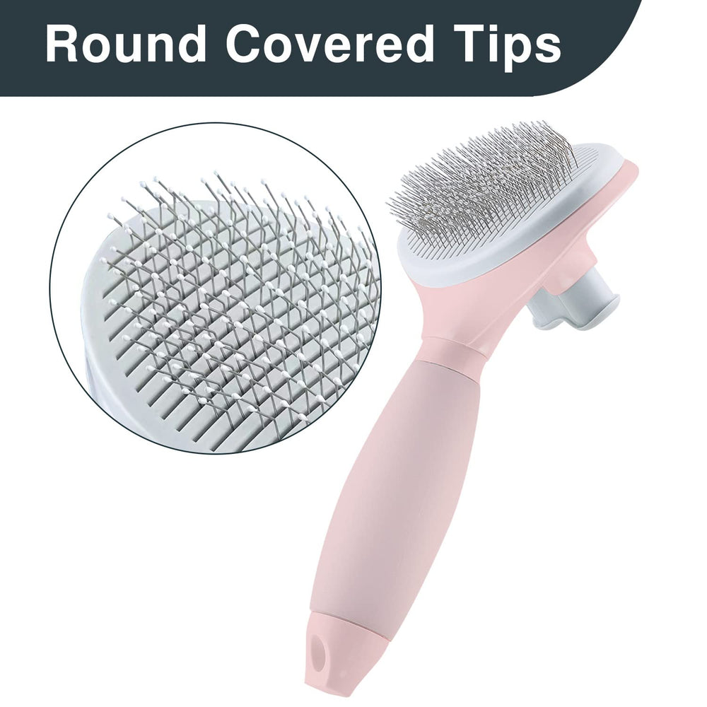 YiEFUR brush with self-cleaning button makes fur removal quick and easy.