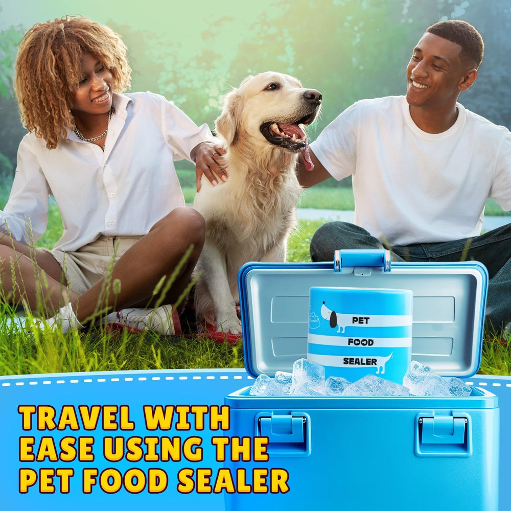 Yellow Hydrant easy-open-close mechanism makes daily pet meal prep simple and convenient.
