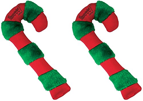 Yeowww candy cane catnip toy oversized for active play and scent appeal.